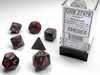 27478 - Velvet® Polyhedral Black/red 7-Die Set