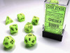 27430 - Vortex® Polyhedral Bright Green/black 7-Die Set