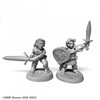 07102 - Bones USA Dungeon Dwellers: Halfling Fighter and Barbarian