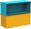 1/24 20ft Container (Yellow) - FUJ066523