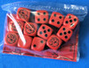 PIGXX202 - PIGGY DICE (12) - DARK ORANGE/RED PIGXX202 - PIGGY DICE (12) - DARK ORANGE/RED