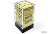 25662 - Opaque Pastel Yellow/black 16mm d6 Dice Block