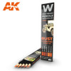 AK10041 - Weathering Pencil Set: Rust and Streaking