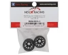 Mini-Z "JUD" EVO Rear Threaded Side-Wall RWD Carbon-Fiber Rims (3mm Offset) (Black) (2)