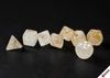 30075 - Borealis Champagne/white Polyhedral 7-Dice Set (with bonus die)