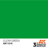 AK11216 AKI 3rd Gen Acrylic - Clear Green (17ml)