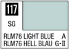 Mr. Color 117 Semi Gloss RLM76 Light Blue 10ml, GSI