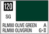 Mr. Color 120 Semi Gloss RLM80 Olive Green 10ml, GSI