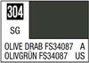 Mr. Color 304 Semi Gloss Olive Drab FS34087 10ml, GSI