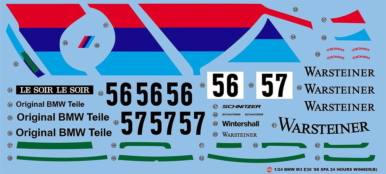 1/24 BMW M3 E30 '88 SPA 24 Hours Winner - Brookhurst Hobbies