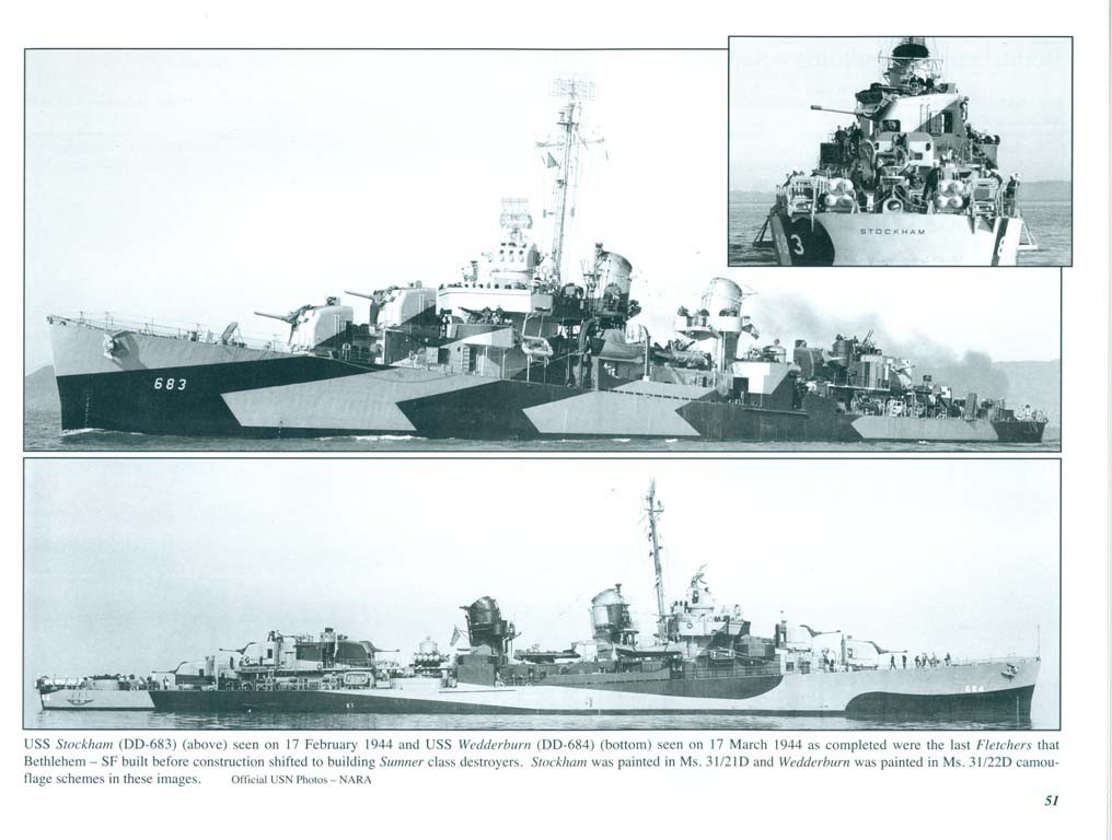 Warship Pictorial #45 Square Bridge Fletcher - Brookhurst Hobbies