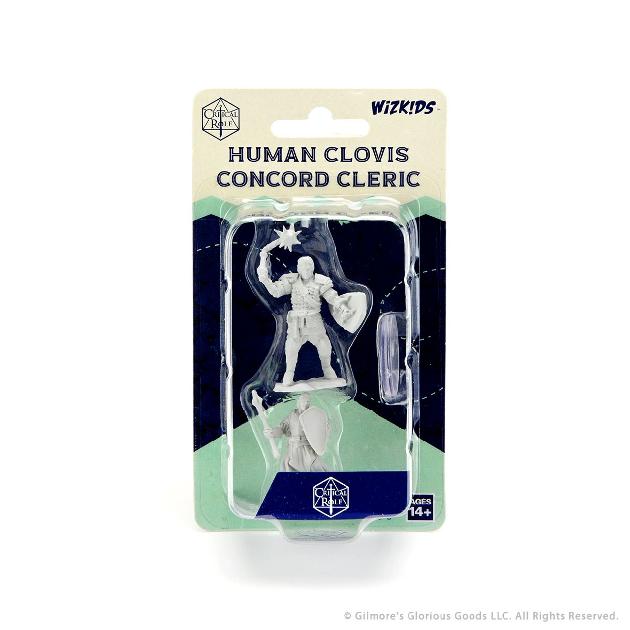 Critical Role Unpainted Miniatures: Wave 1 - Human Clovis Concord Cleric Male