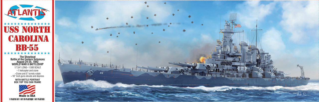 1/500 USS North Carolina BB-55 - R601