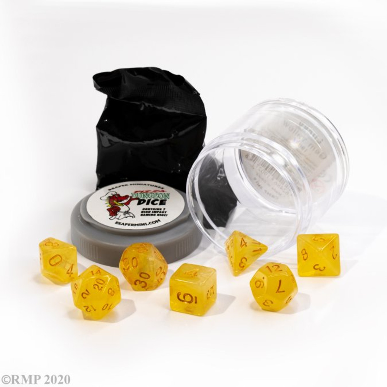 19027 - Pizza Dungeon Dice: Lucky Dice - Gem Yellow