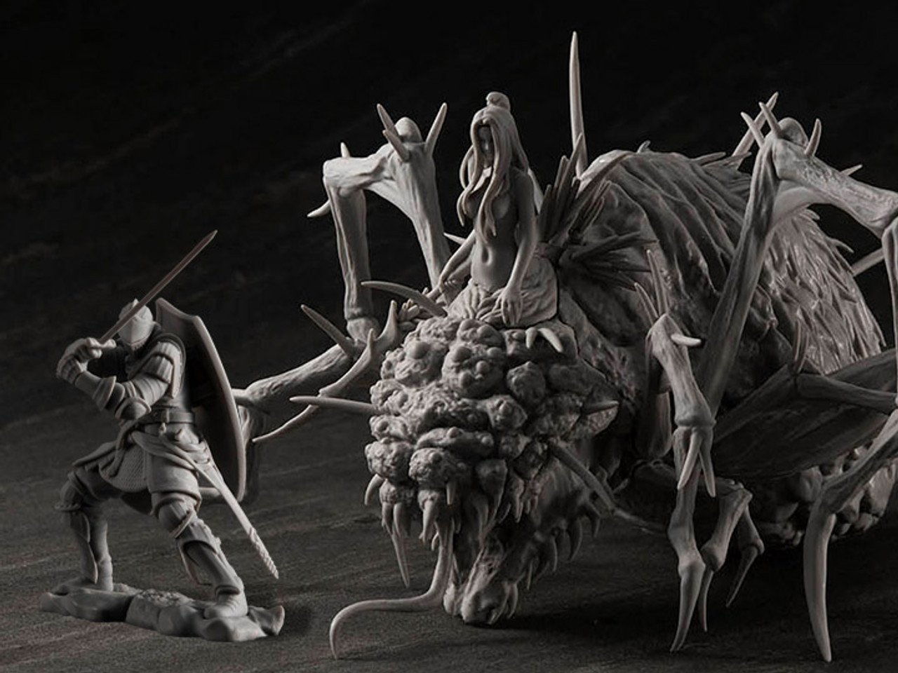 GAME PIECE COLLECTION DARK SOULS Knight of Astra, Oscar & Chaos Witch Quelaag