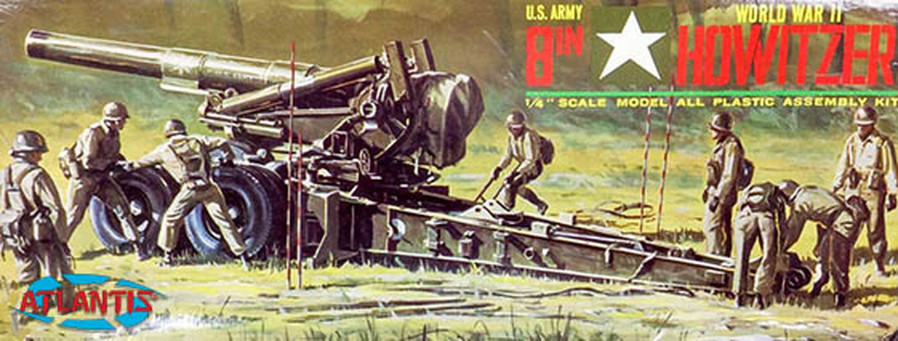 1/48 - 8" Howitzer Gun Plastic Model kit