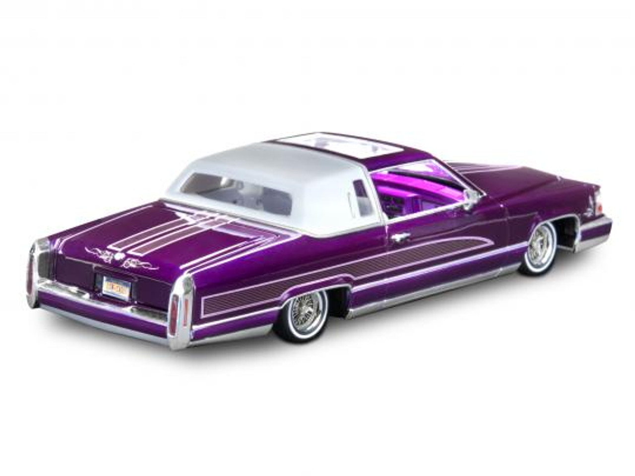 半額SALE☆ 1/64 Cadillac 4door custom lowrider 角目４灯 ミニカー