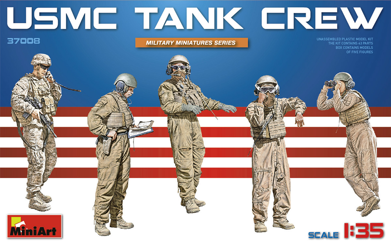 1/35 USMC Modern Tank Crew - MIA37008