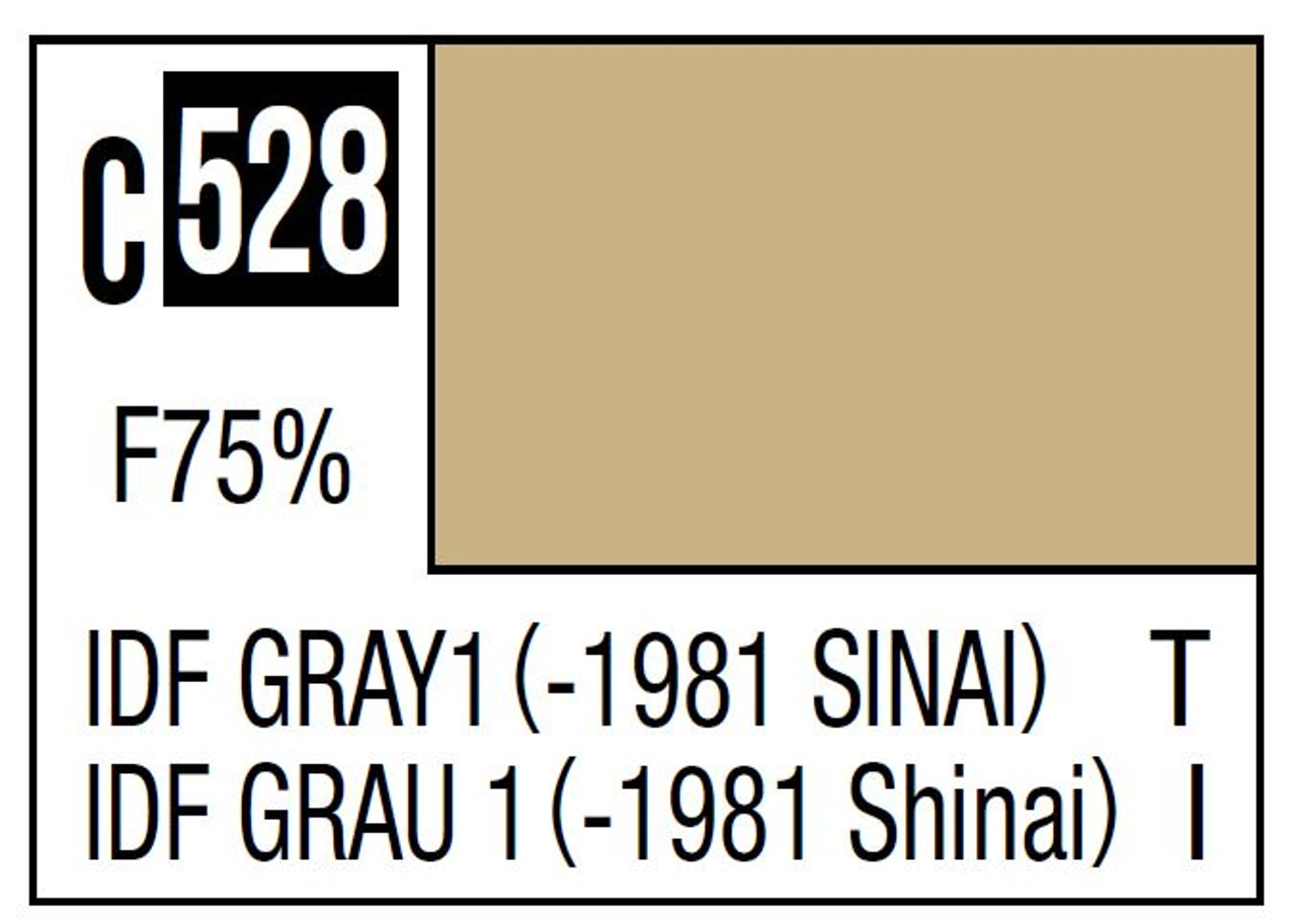 Mr. Color 528 IDF Gray 1 "1981 Sinai" 10ml Bottle, GSI