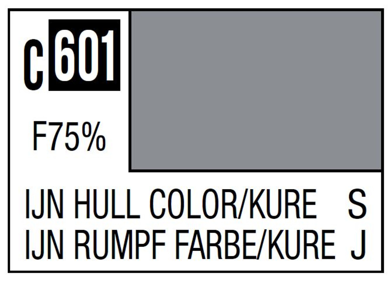 Mr. Color 601 75% Flat IJN Hull Gray Color Kure 10ml, GSI