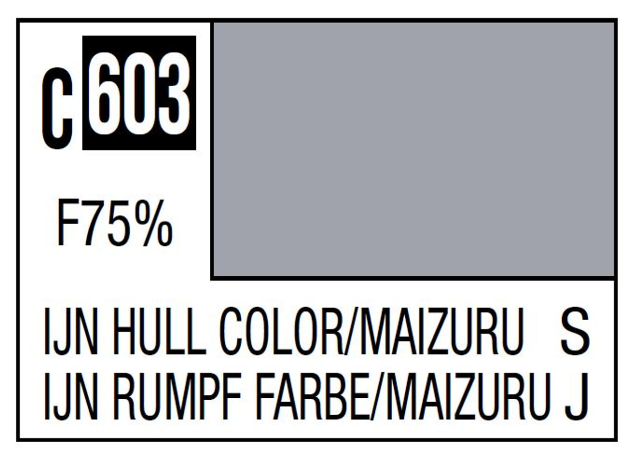 Mr. Color 603 75% Flat IJN Hull Gray Color Maizuru 10ml, GSI