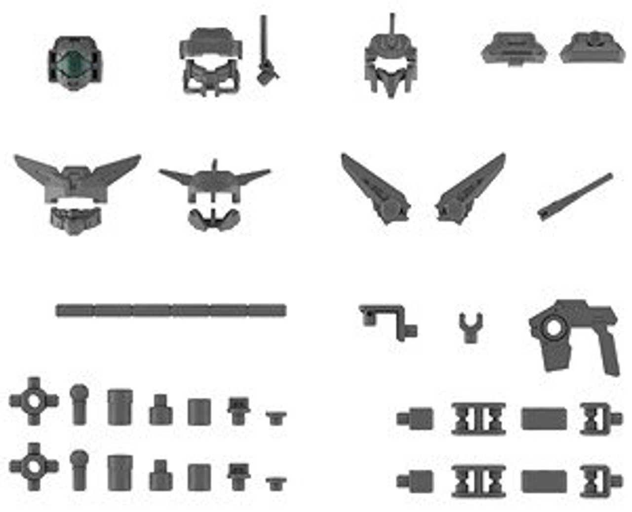 30MM W-14 Option Parts Set 6 (Customize Heads A) "30 MM"