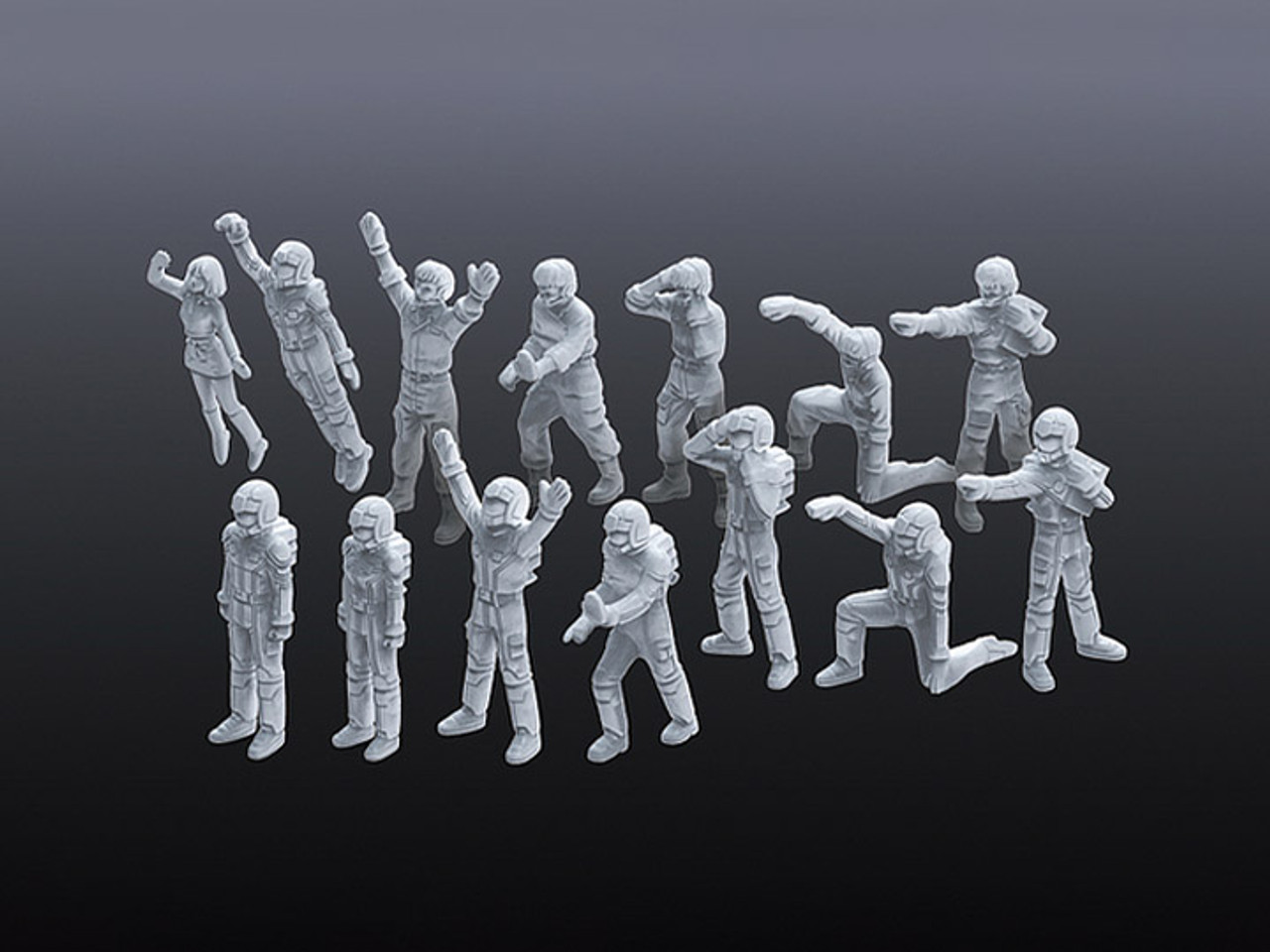 BANDAI BUILDERS PARTS HD: 1/100 MS FIGURE 01