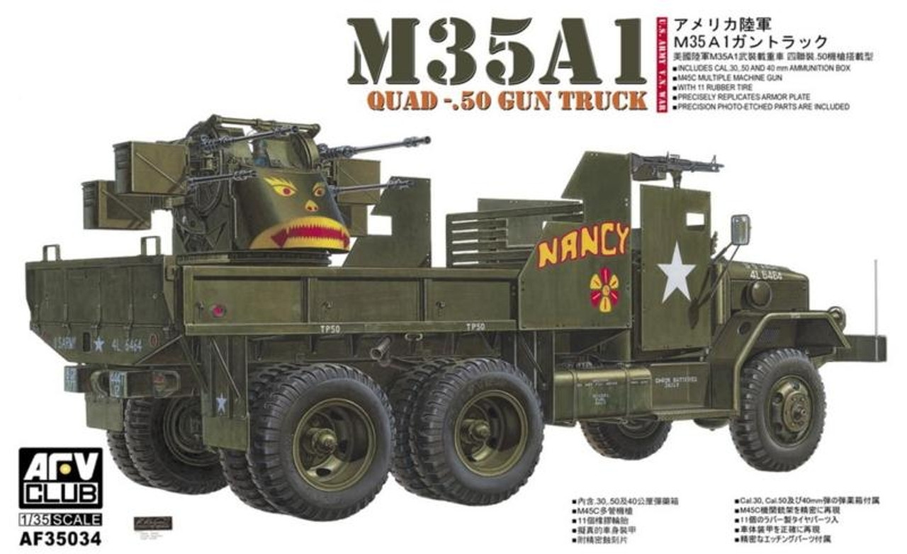 1/35 M35A1 Quad .50 Gun Truck 