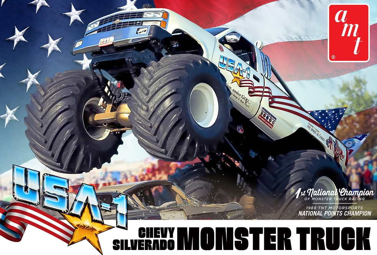 1/25 USA-1 Chevy Silverado Monster Truck - 1252