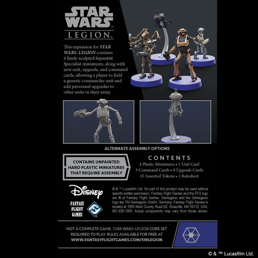 SWL077 - STAR WARS LEGION: SEPARATIST SPECIALIST PERSONNEL