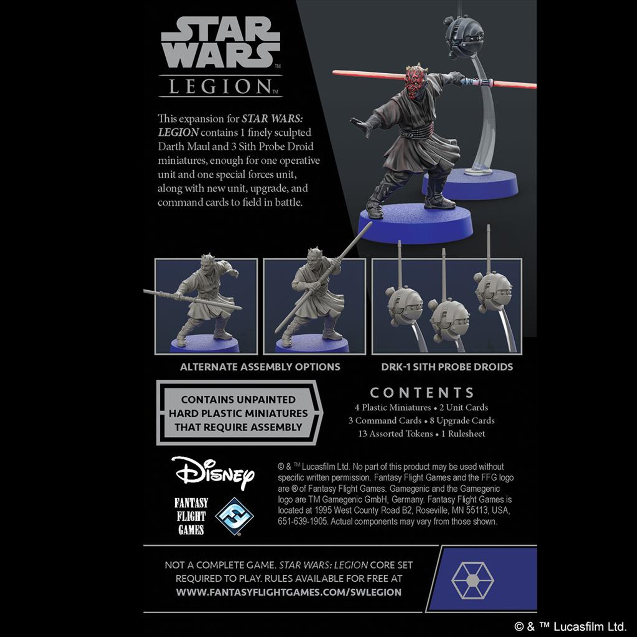SWL076 - STAR WARS LEGION: DARTH MAUL & SITH PROBE DROID SWL076 - STAR WARS LEGION: DARTH MAUL & SITH PROBE DROID