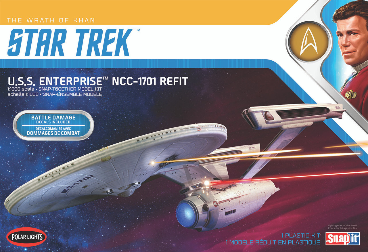 1/1000 Star Trek USS Enterprise Refit Wrath of Khan Edition - POL974