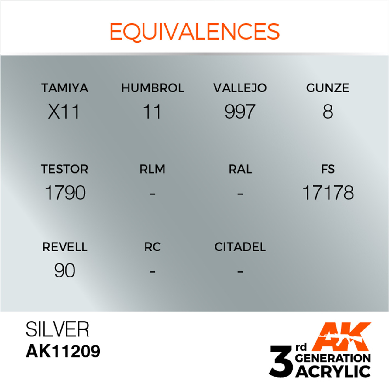 3G 209 -  Silver - AK11209