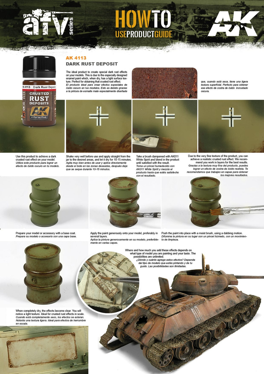 AK Weathering Dark Rust Deposits - AK4113