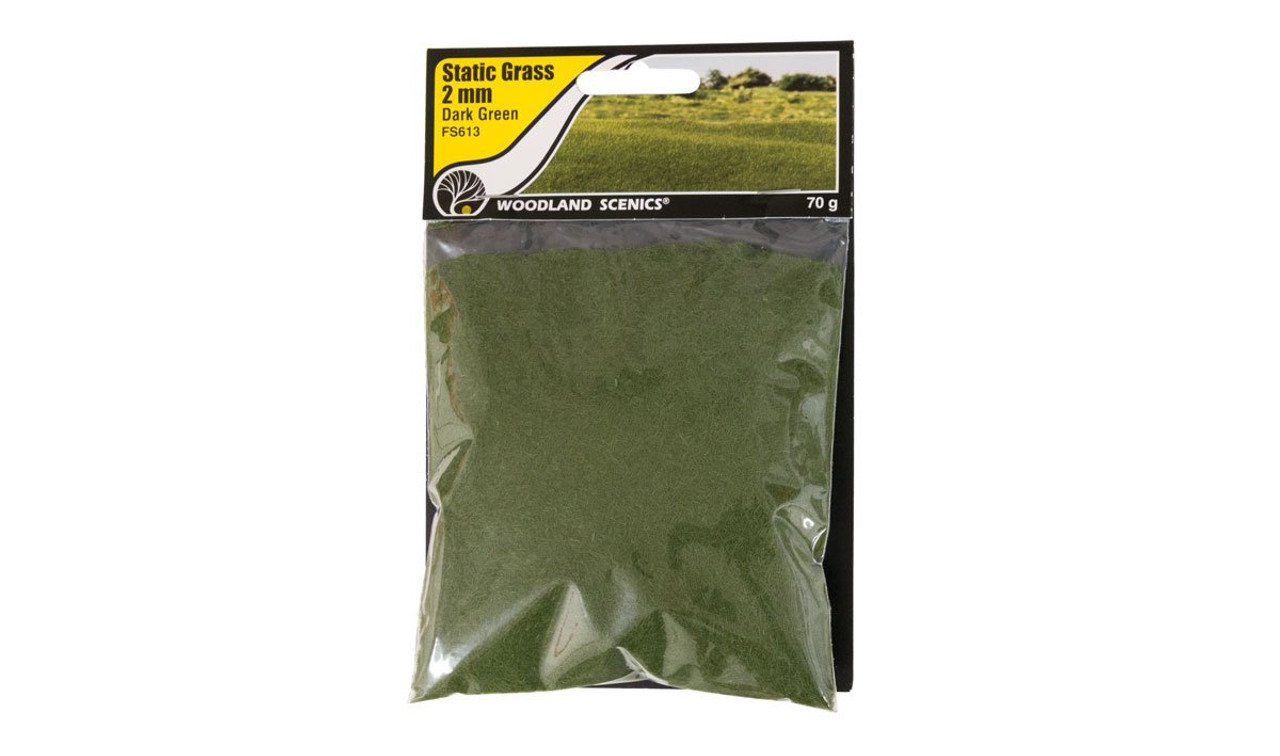 FS613 - 2mm Static Grass: Dark Green