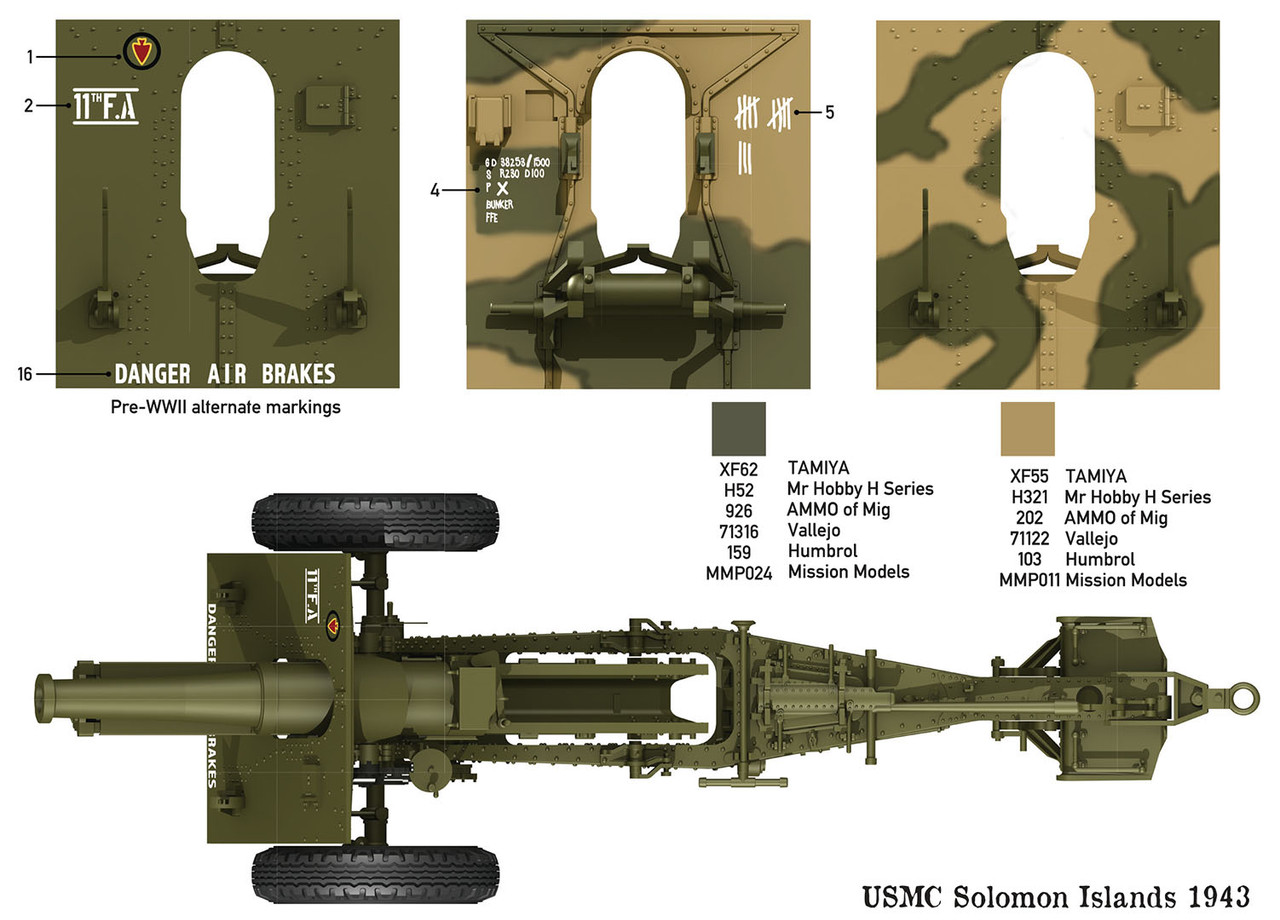 1/35 US 155mm Howitzer M1918 - DW35023