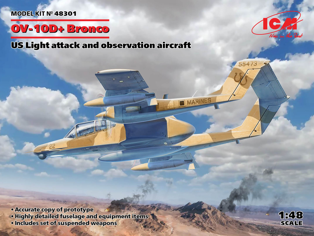 1/48 OV-10D+ Bronco, US Attack Aircraft - 48301