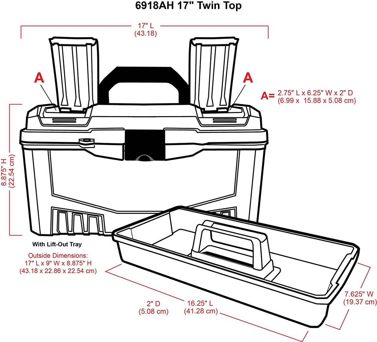 Portable Art & Craft Supply Organizer with Handle - Art Bin