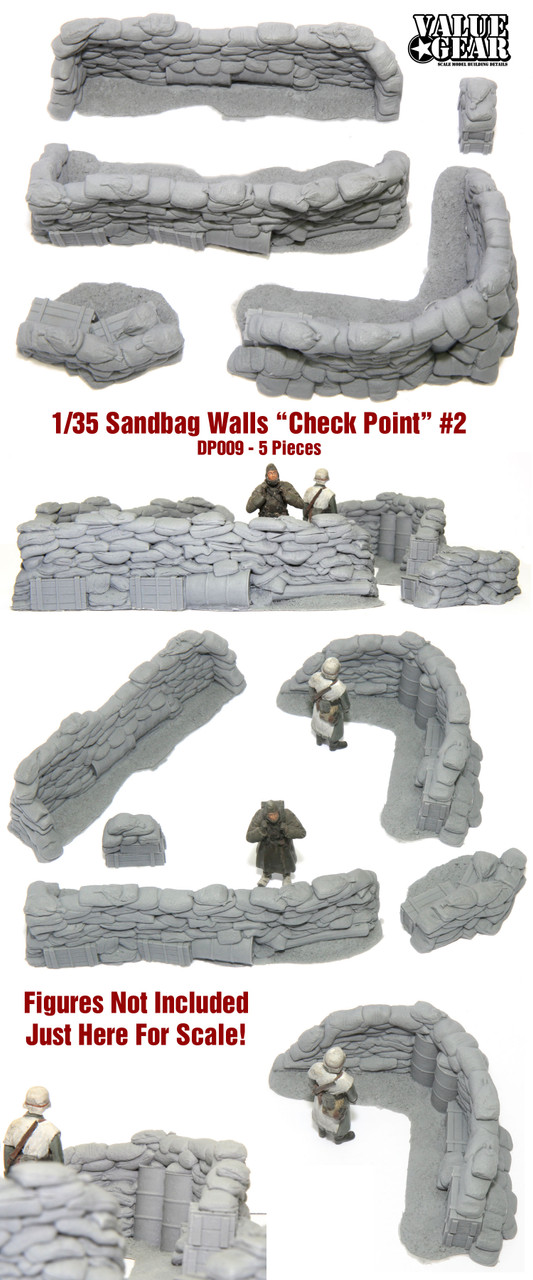 DP009 - 1/35 Configurable Sandbags "Checkpoint #2" (5 Pieces)