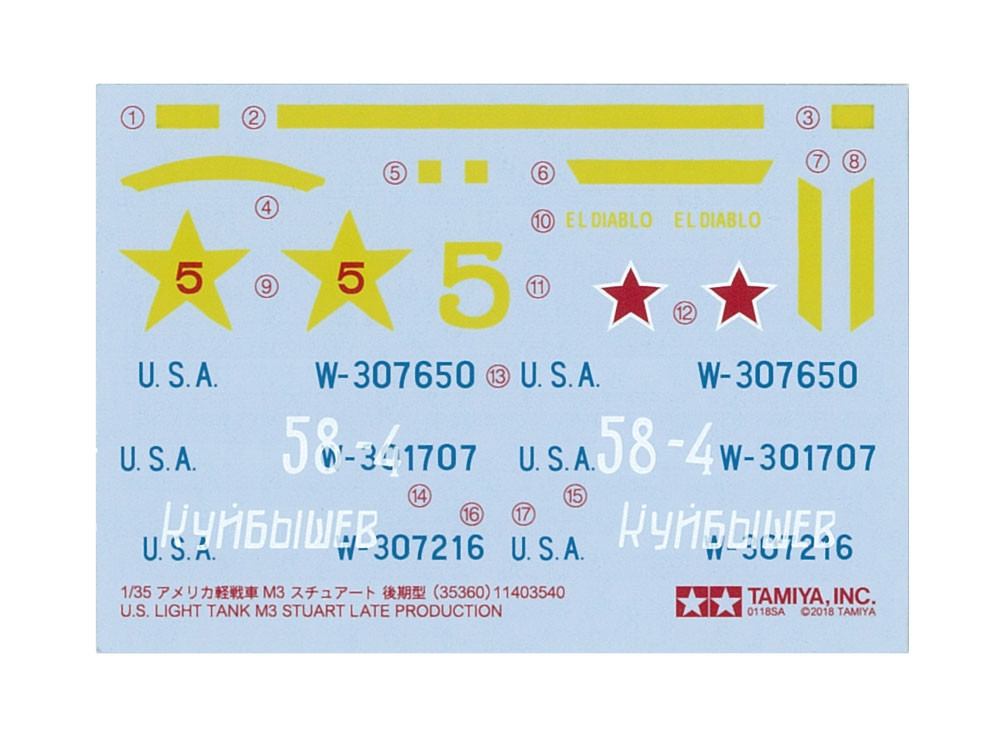 1/35 US LightTank M3 Stuart Late Production - 35360