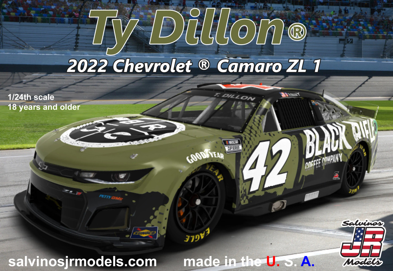 1/24 Ty Dillon 2022 Chevrolet Camaro - PGC2022TDP 1/24 Ty Dillon 2022 Chevrolet Camaro - PGC2022TDP
