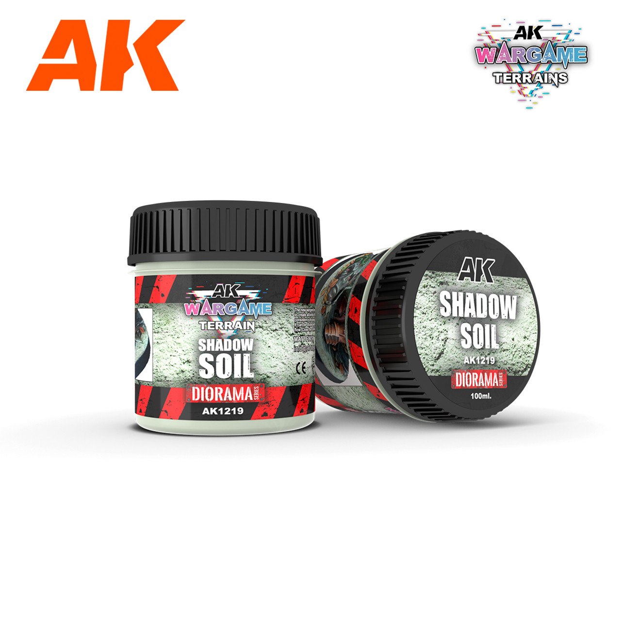 AK Wargame Terrain: Shadow Soil 100ml - AK1219