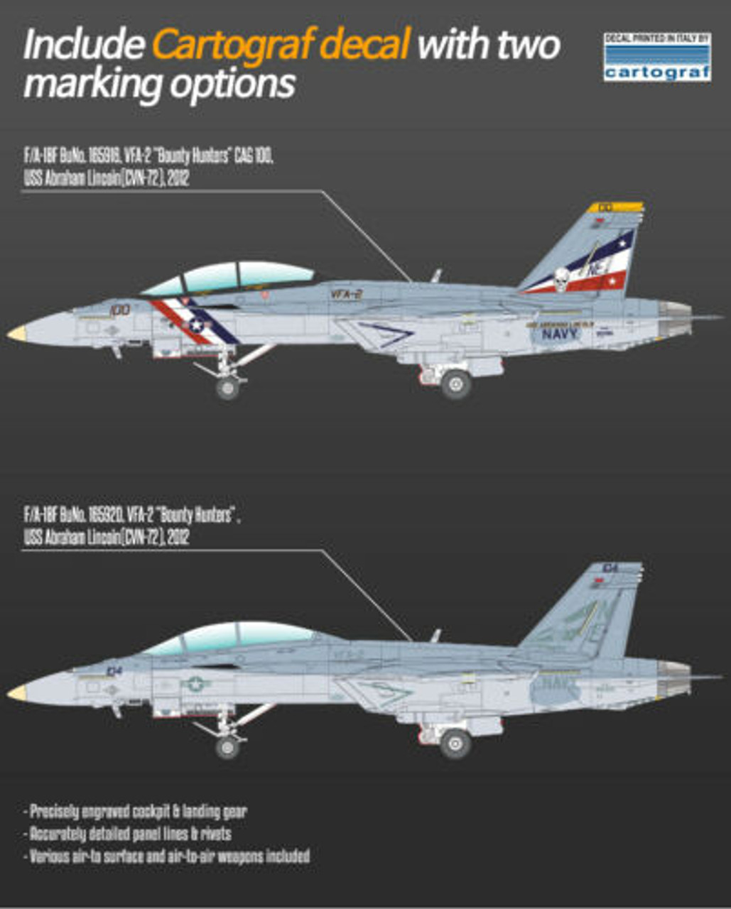 1/72 F/A-18F VFA-2 BOUNTY HUNTERS USN - 12567