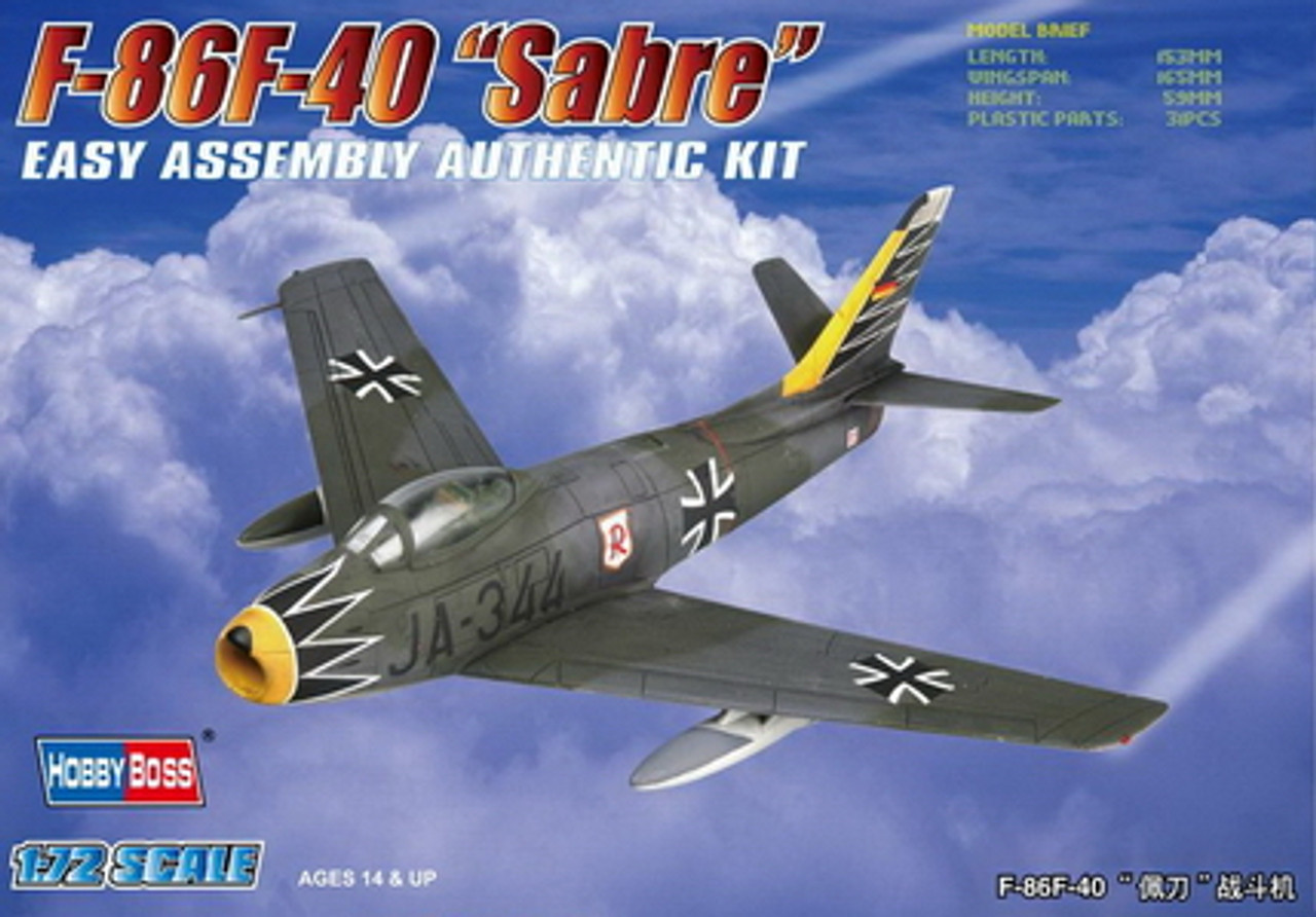 1/72 F-86F-40 SABRE      FIGHTER - 80259