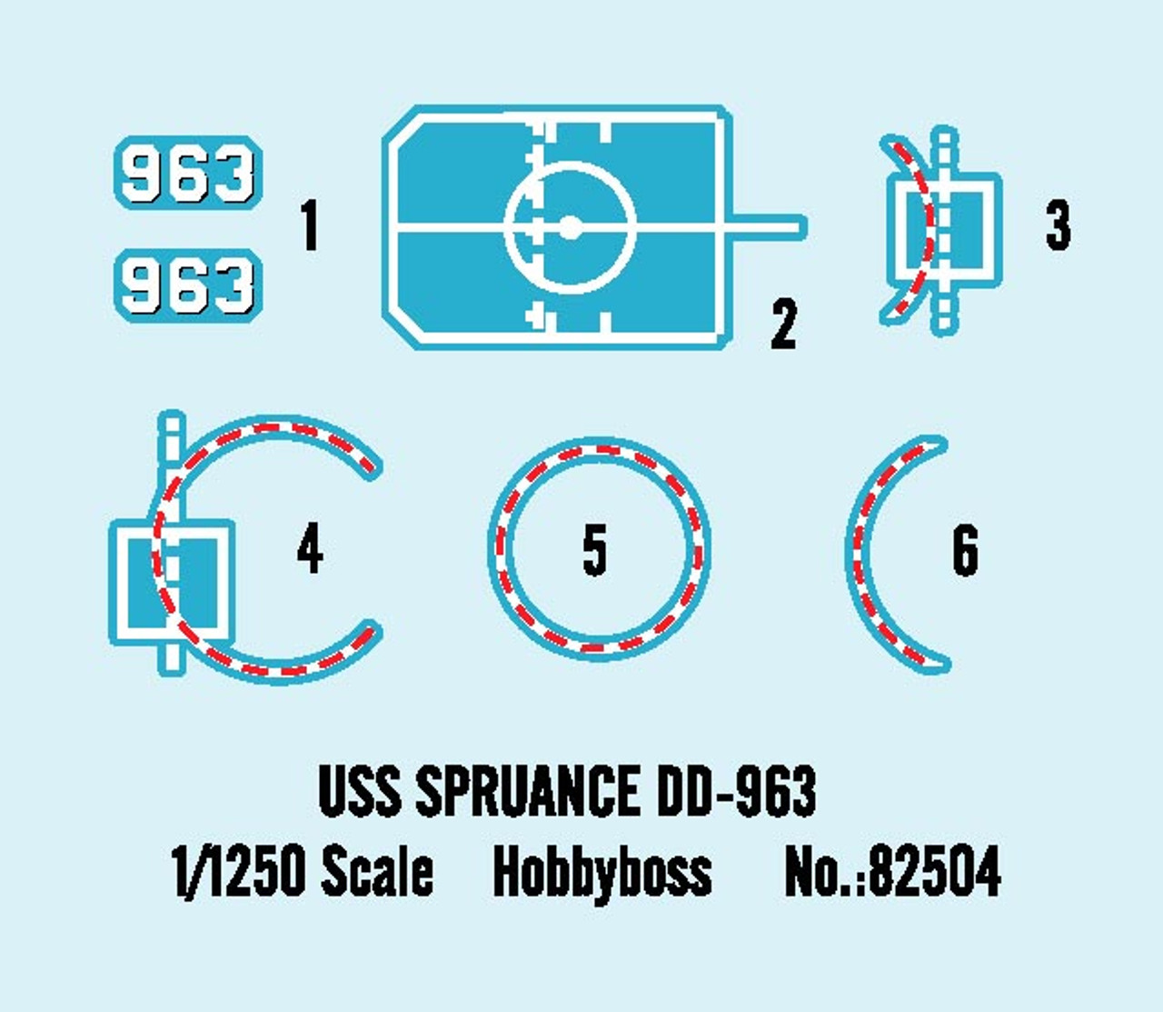 1/1250 SPRUANCE DD-963 - 82504