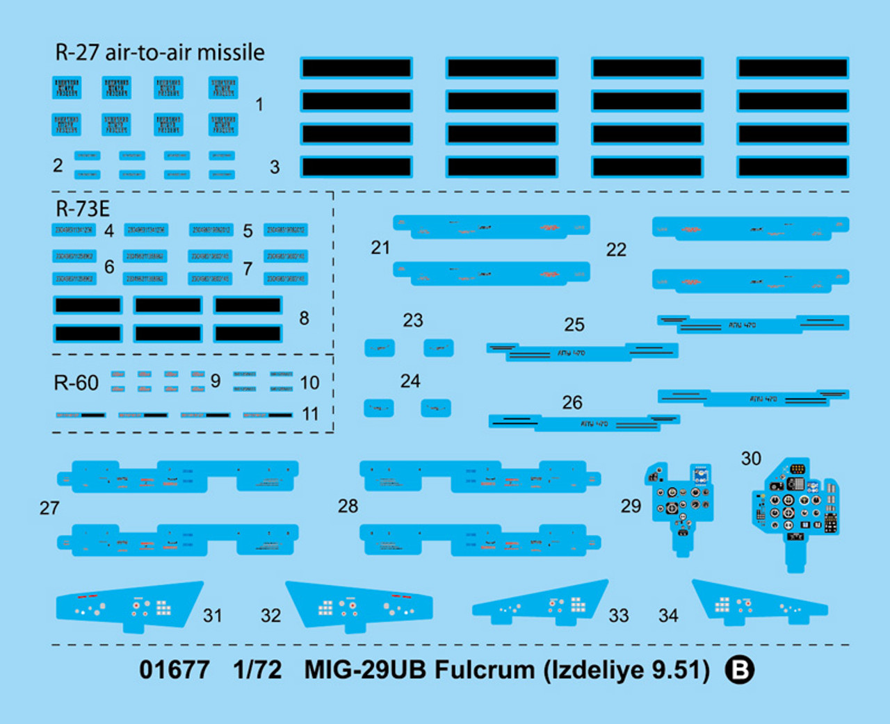 1/72 MIG-29UB FULCRUM (IZDELIYE 9.51) - 1677