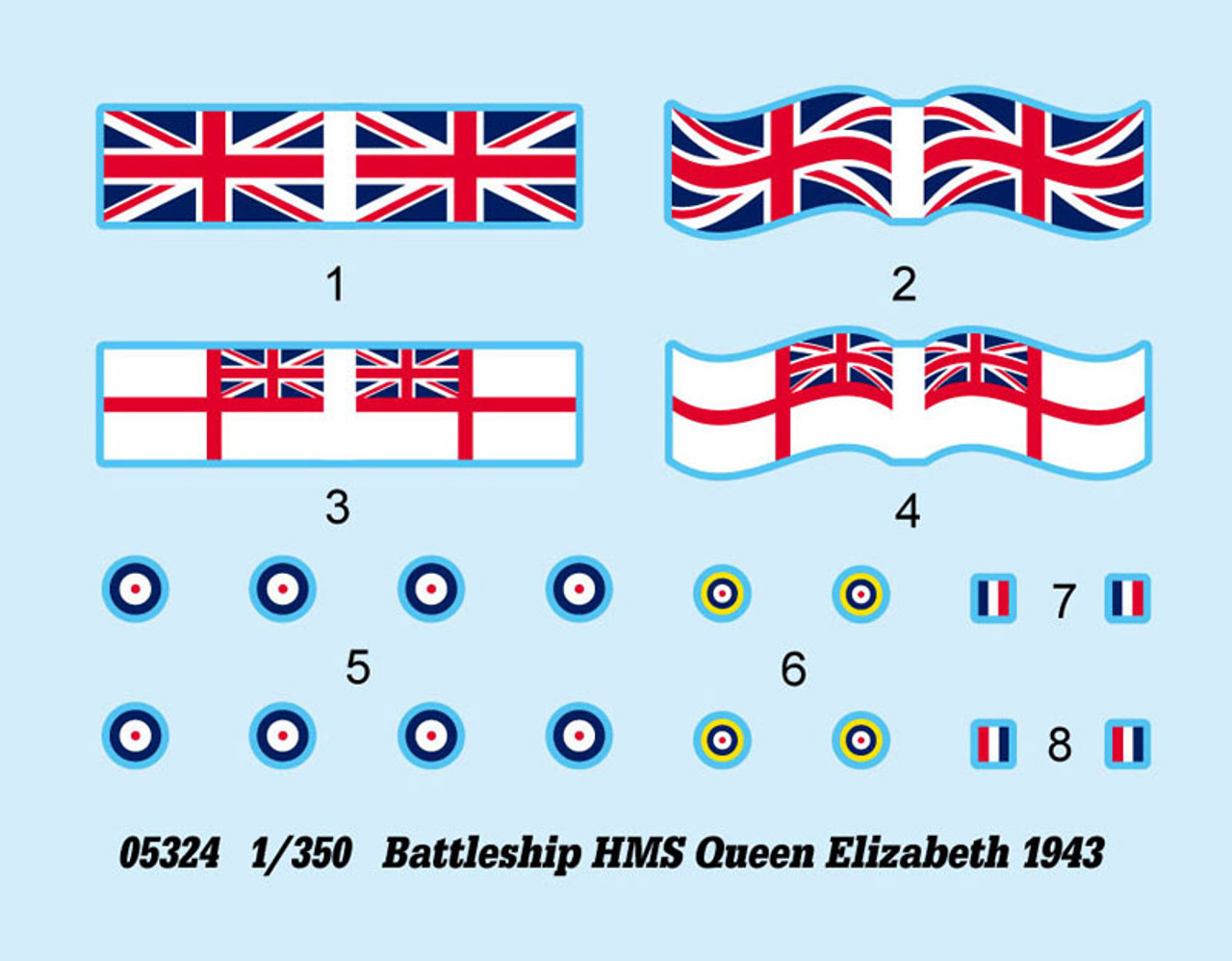 1/350 BATTLESHIP HMS QUEENELIZABETH - 5324