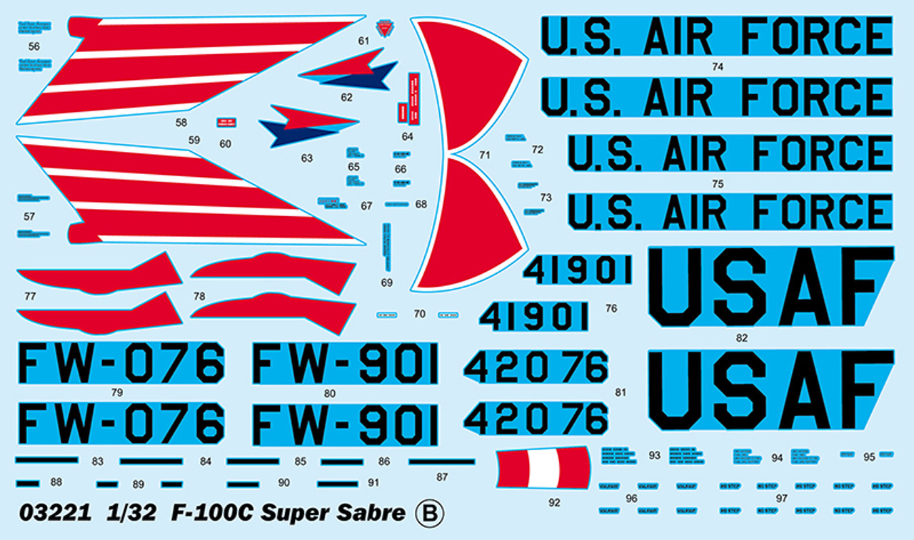 1/32 F-100C SUPER SABRE - 3221