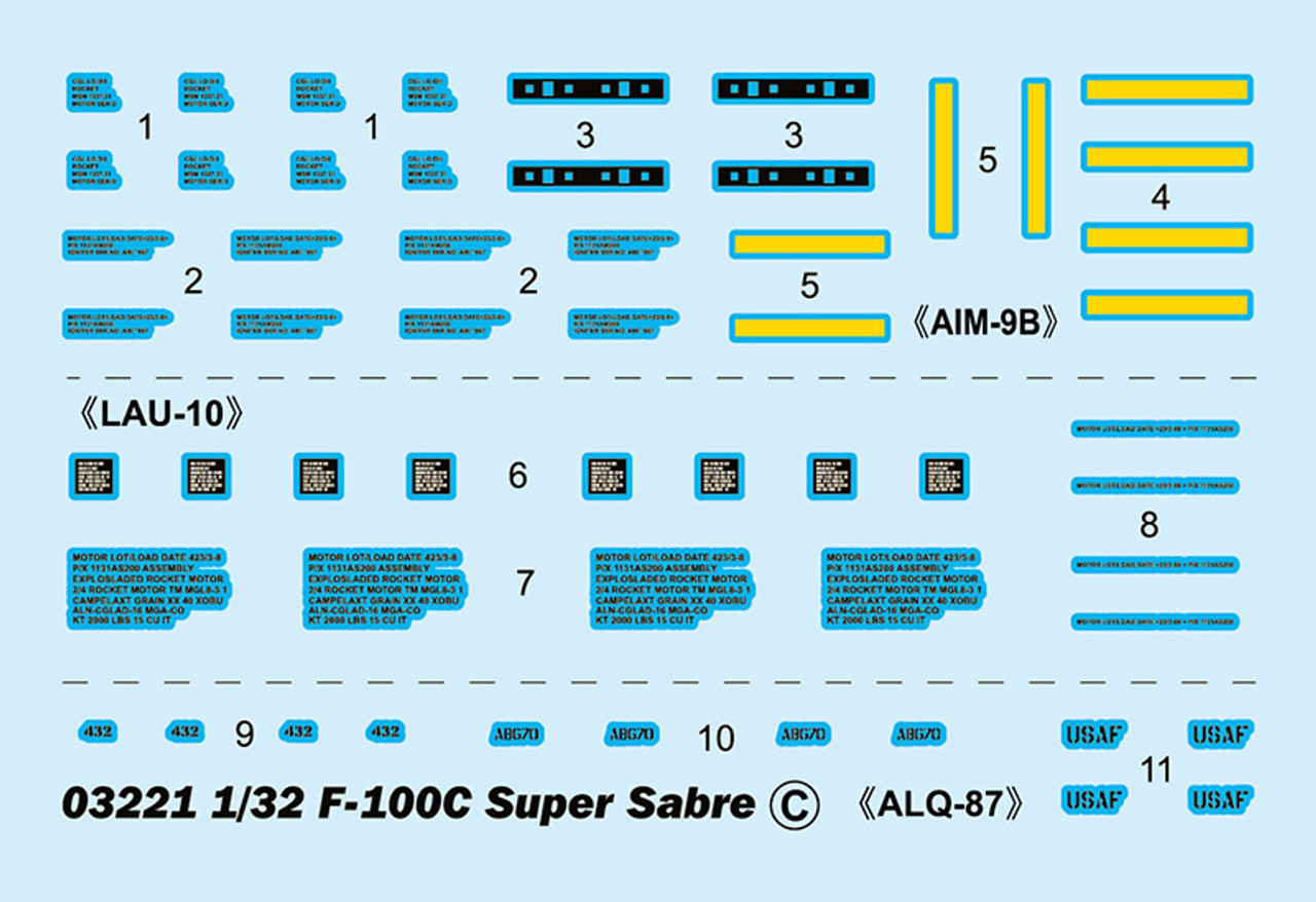 1/32 F-100C SUPER SABRE - 3221