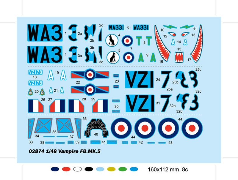 1/48 VAMPIRE FB.MK.5 - 02874